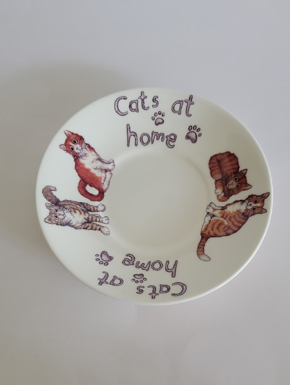 ROY KIRKHAM "CATS AT HOME" FINE BONE CHINA SAUCER